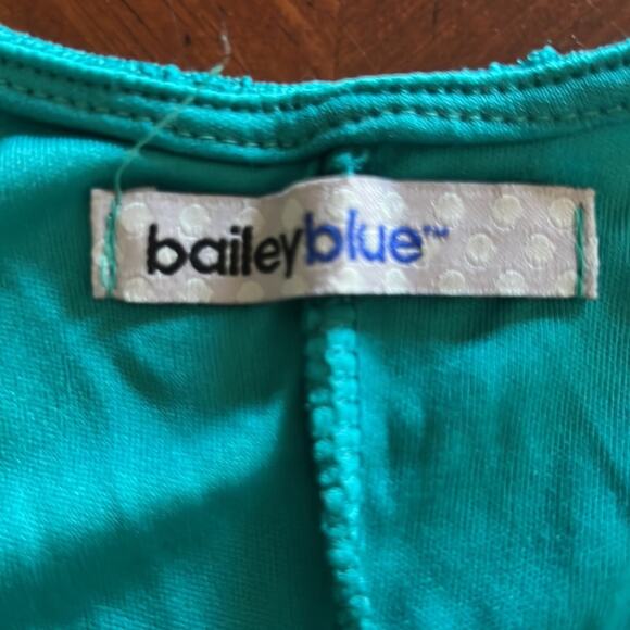 Bailey Blue Teal Stretch Lace Dress Juniors Size XL Bodycon Lined - Picture 4 of 10